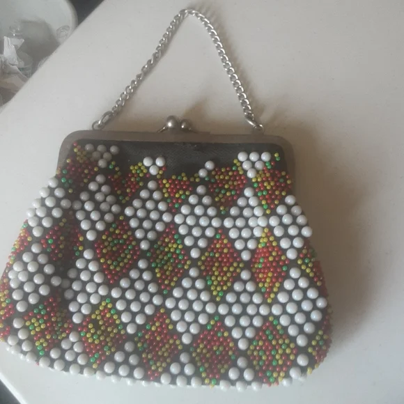 Vintage Beaded 1970s Bag - Picture 5 of 7